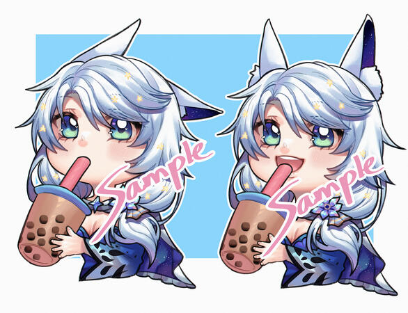 Chibi React PNG Sample