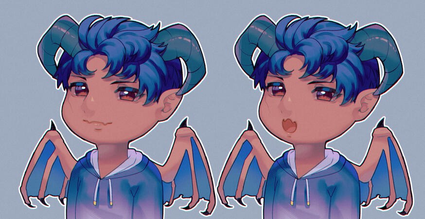 Chibi React PNG Sample